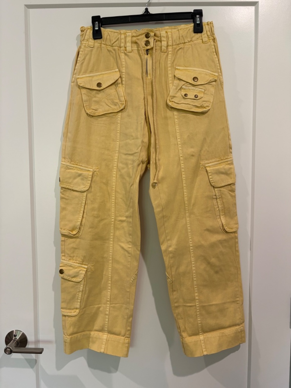 We The Free Tahiti Pull-On Cargo Pants Sun Yellow